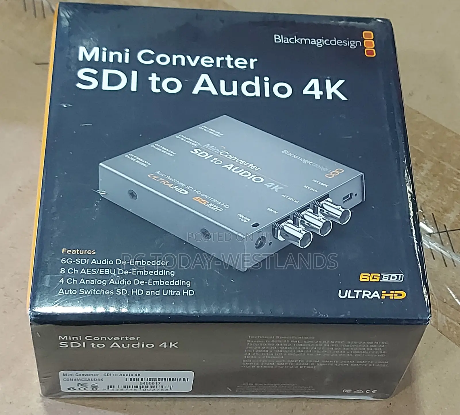 Blackmagic Design Mini Converter Sdi to Audio 4K