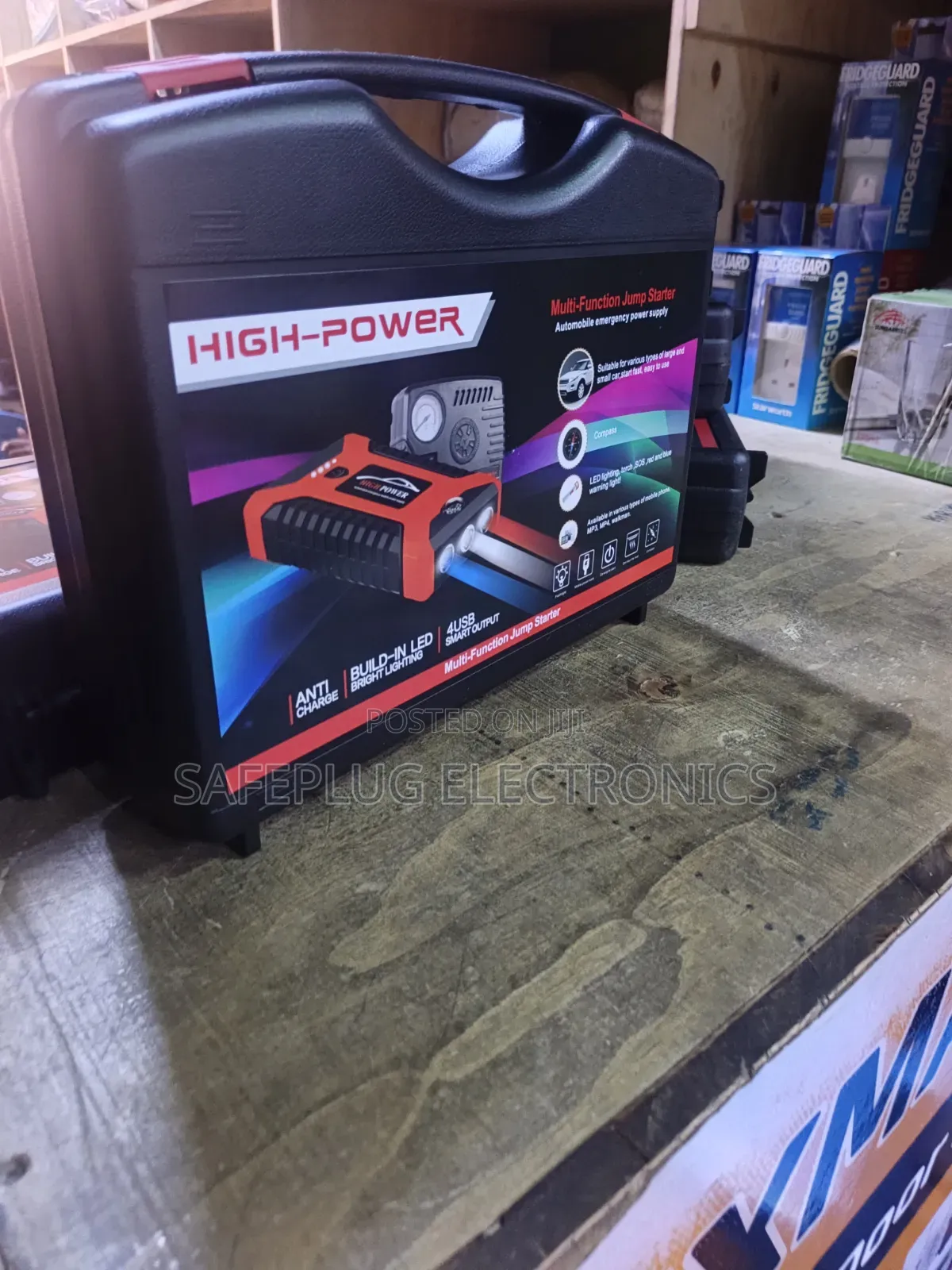 All-in-One 12V High-Power Car Jump Starter & Emergency Power Bank Kit