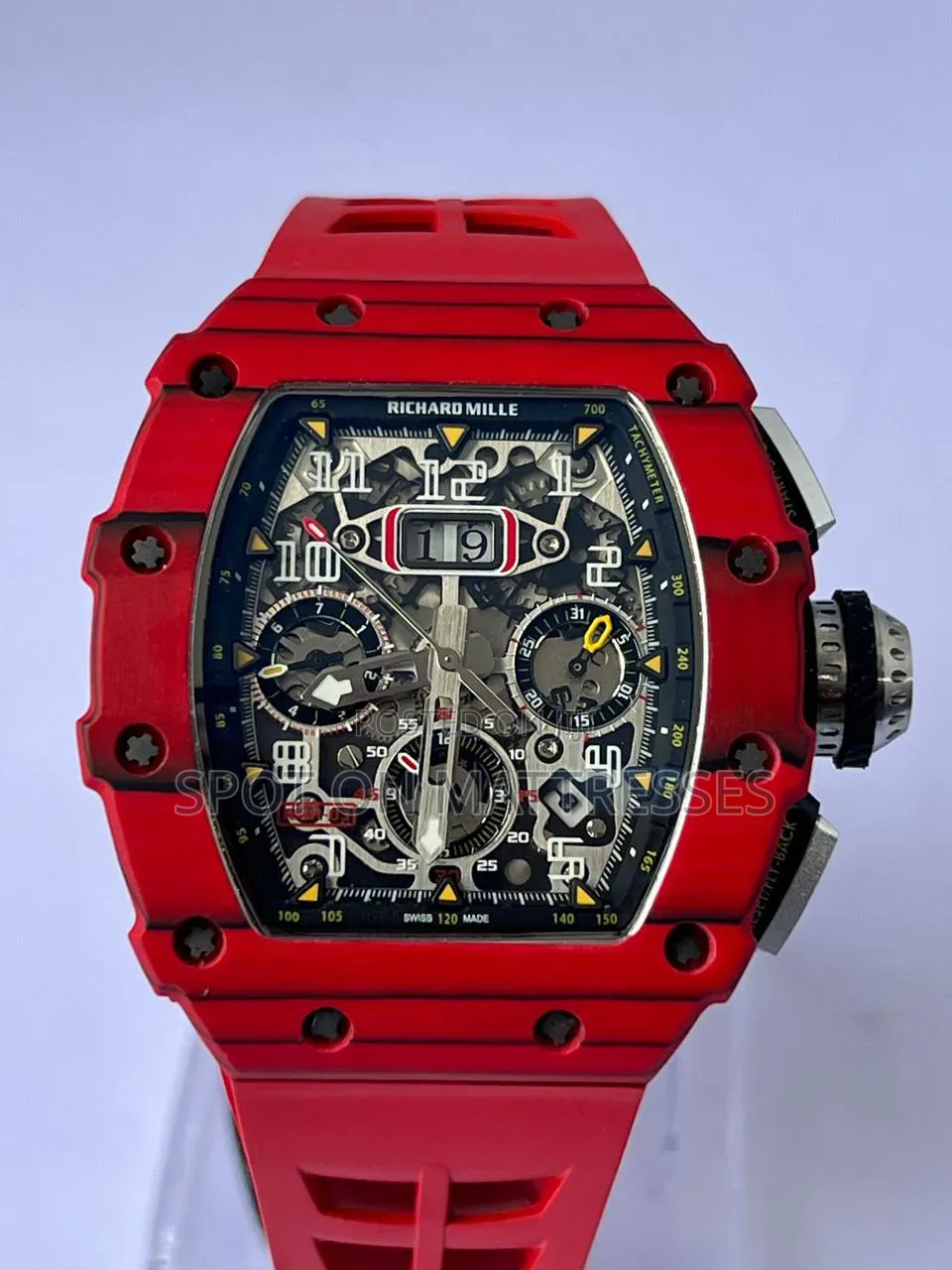 Original Richard Mille Automatic Flyback Chronograph Watch for Gents.