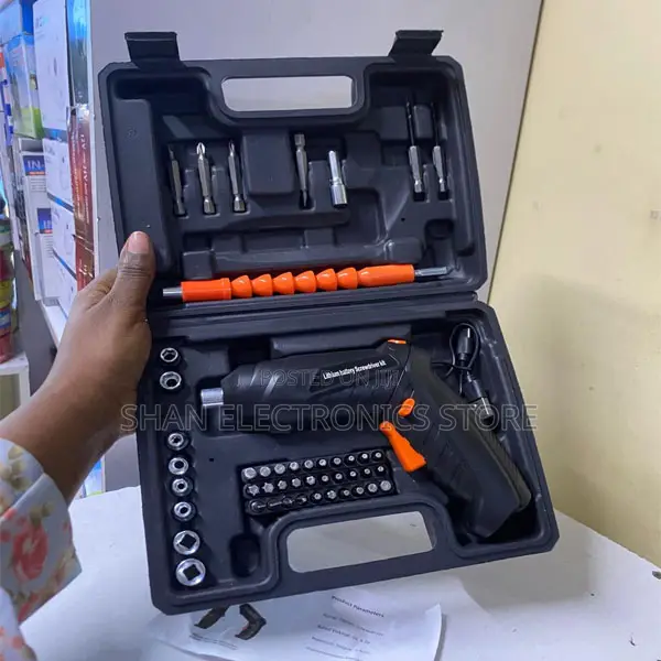 Portable Cordless 48PCS Screwdriver Set With Socket Attachments