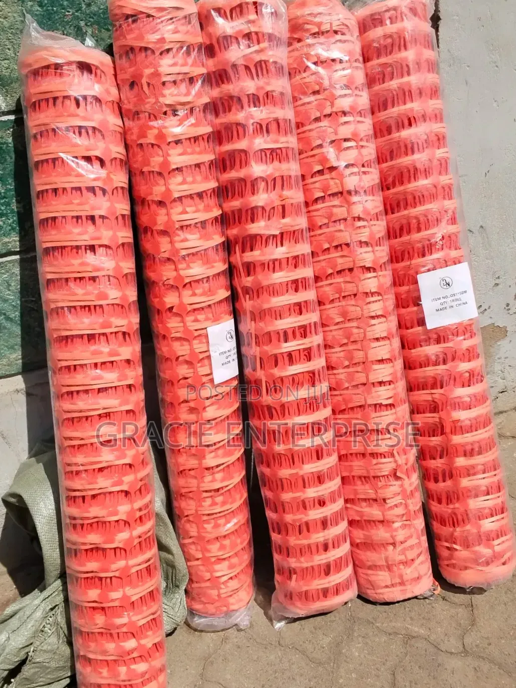 1m by 50m Barrier Net, Orange Net