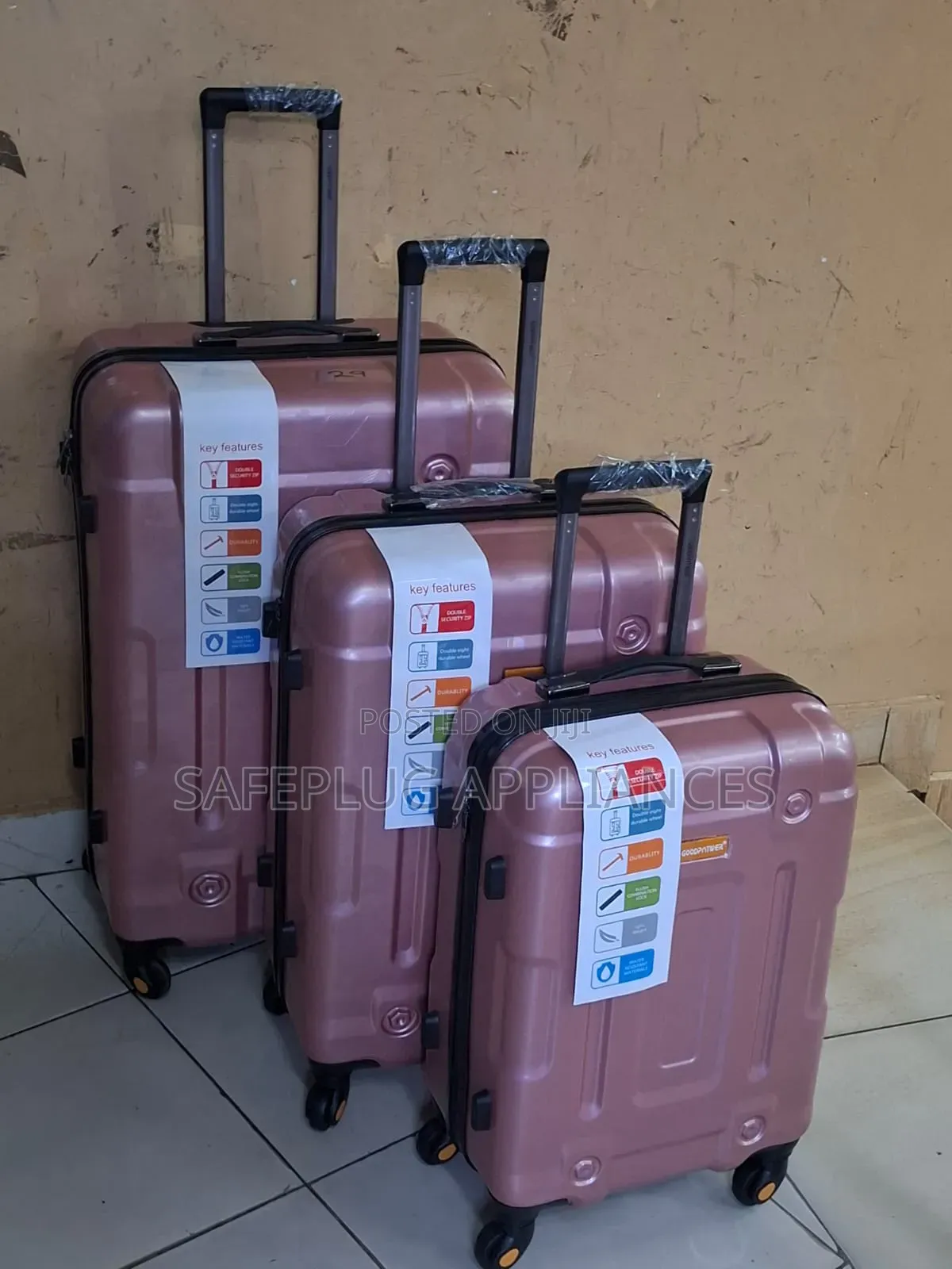 3-in-1 Luxurious Fibre Suitcase Set – Stylish Travel Luggage