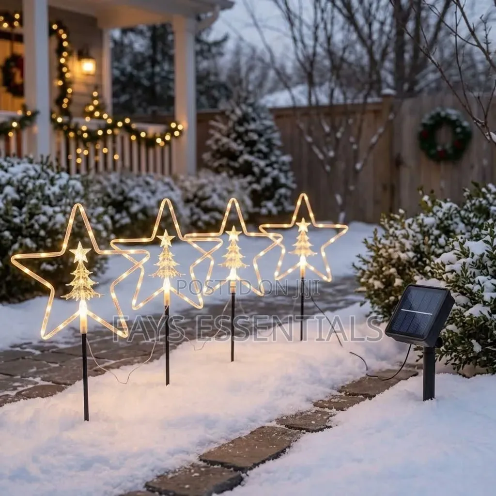 4pcs Solar Garden Pathway Lights