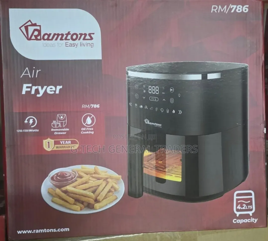 Ramtons 4.2L Digital Air Fryer (Model: RM/786).