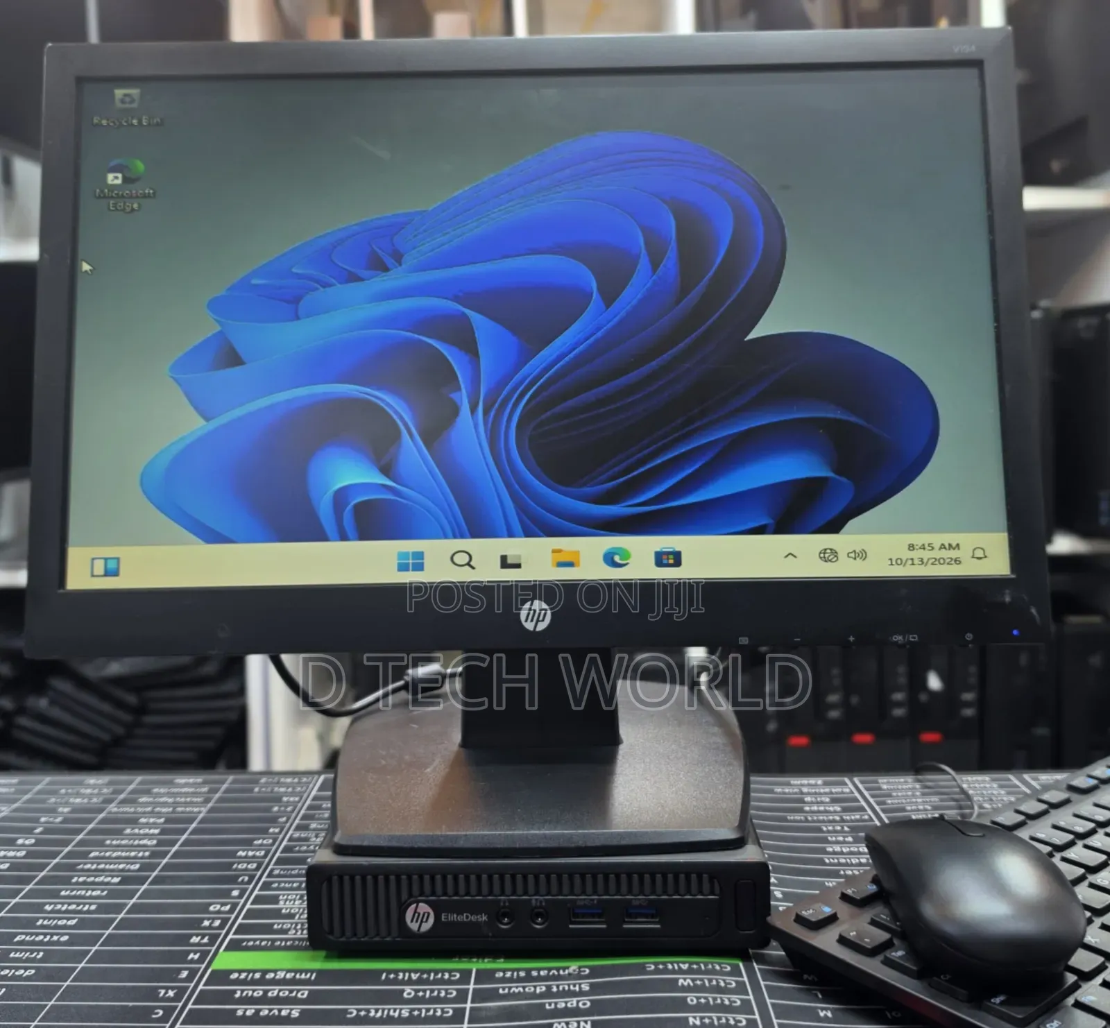 Desktop Computer HP EliteDesk 800 4GB Intel Core i3 SSD 128GB