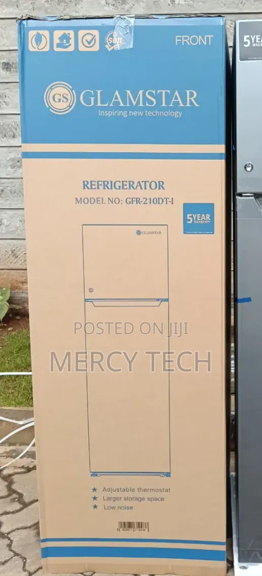 Glamstar GFR-210-DT-I Double Door Fridge (168L)