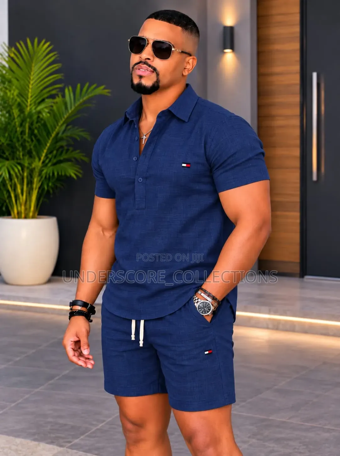 Executive Men Linen Short Suit-Casual