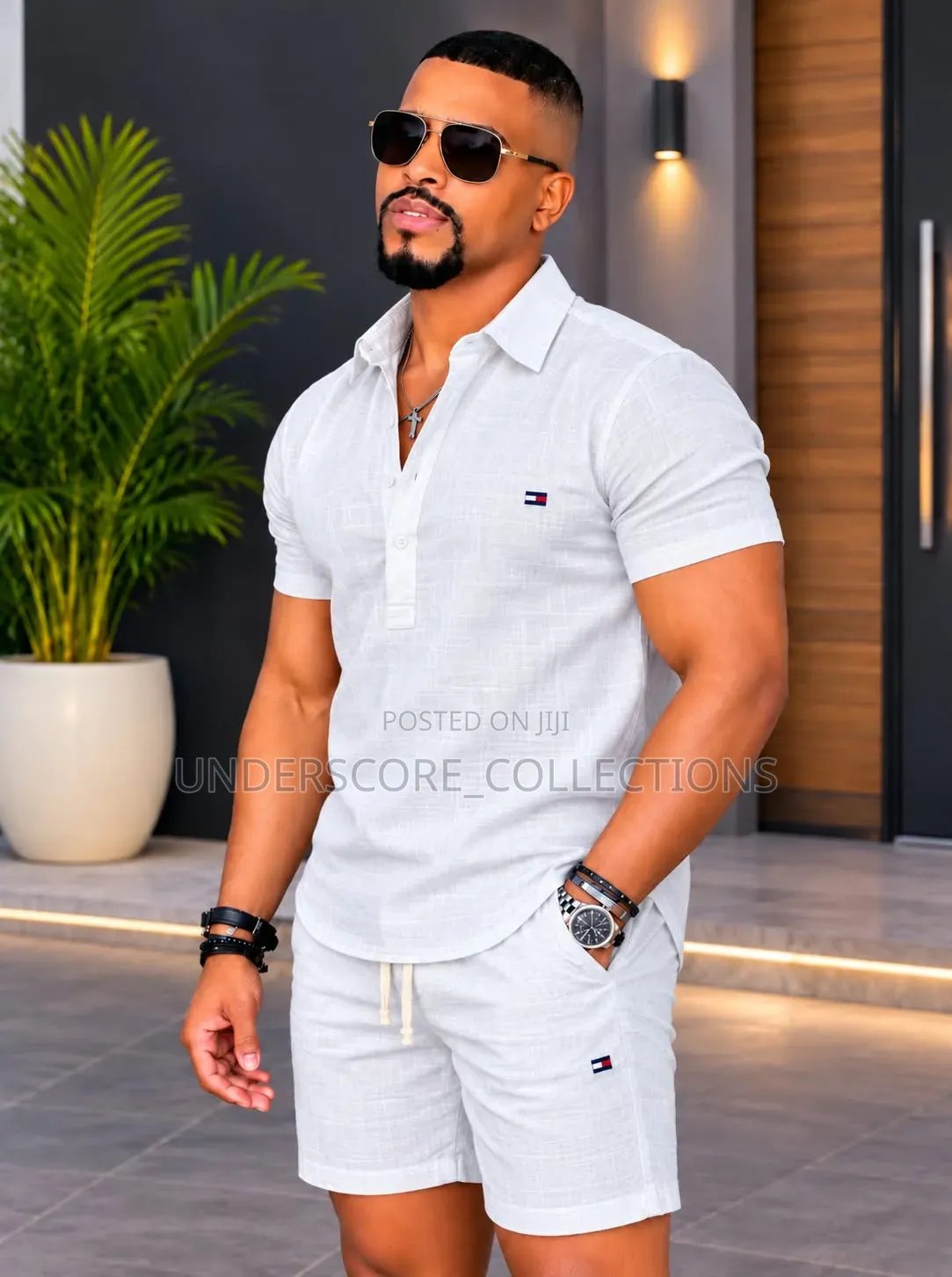 Executive Men Linen Short Suit-Casual
