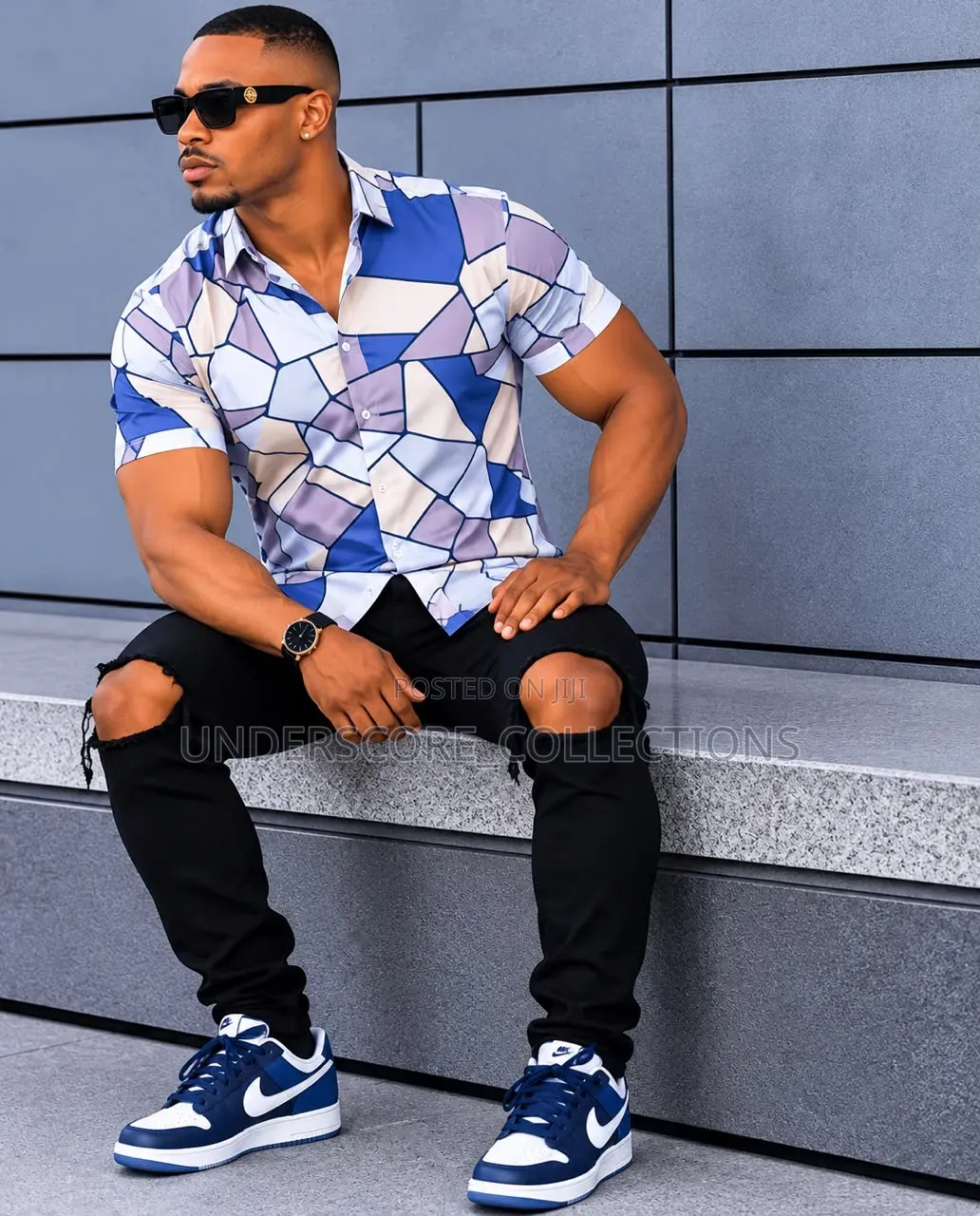 Men Shortsleeved Strech Casuap Shirts