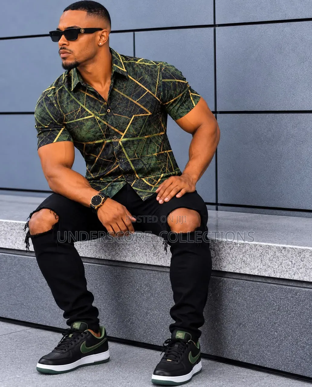 Men Shortsleeved Strech Casuap Shirts