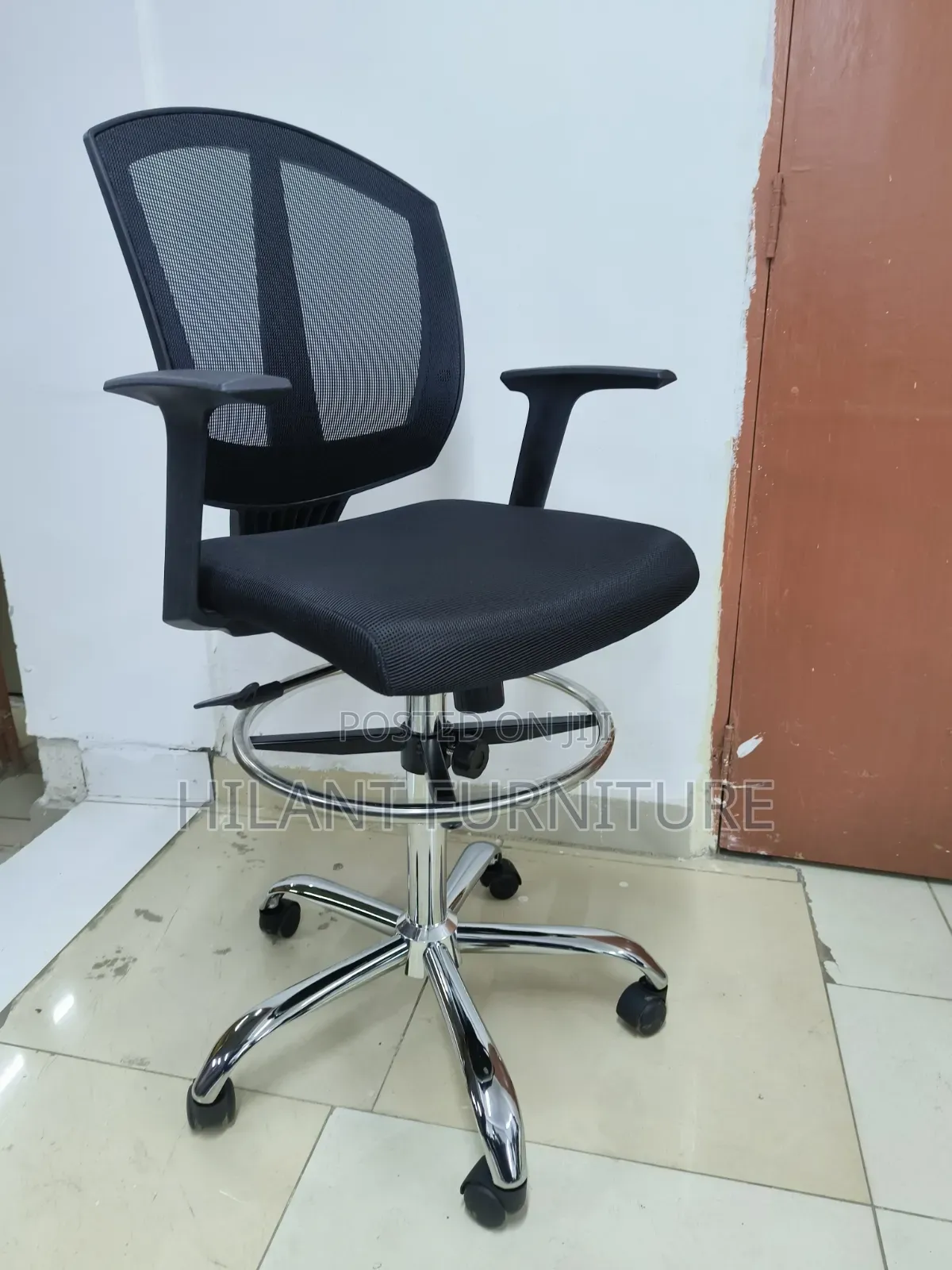 Premium Black Cashier Chair