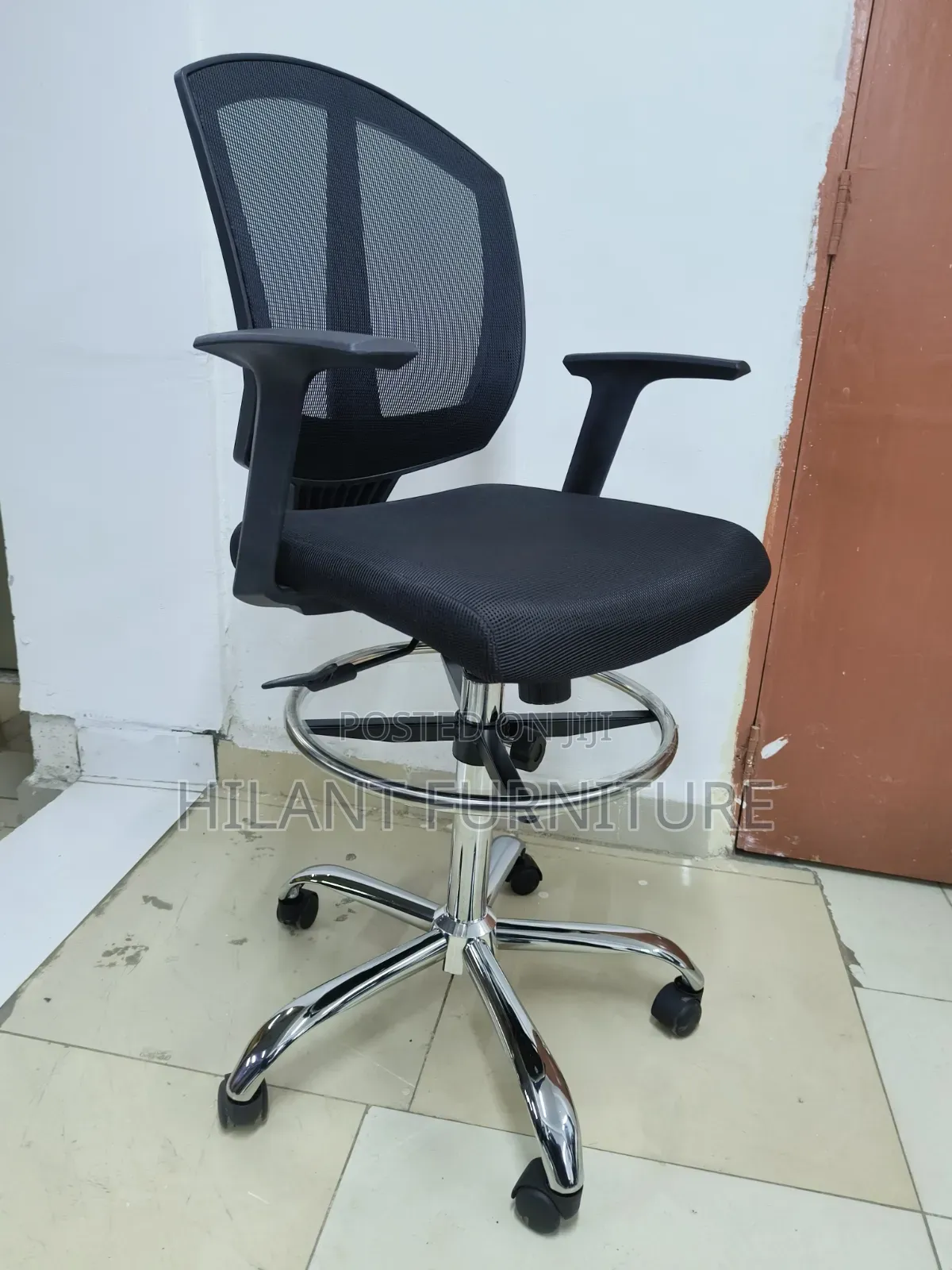 Premium Black Cashier Chair
