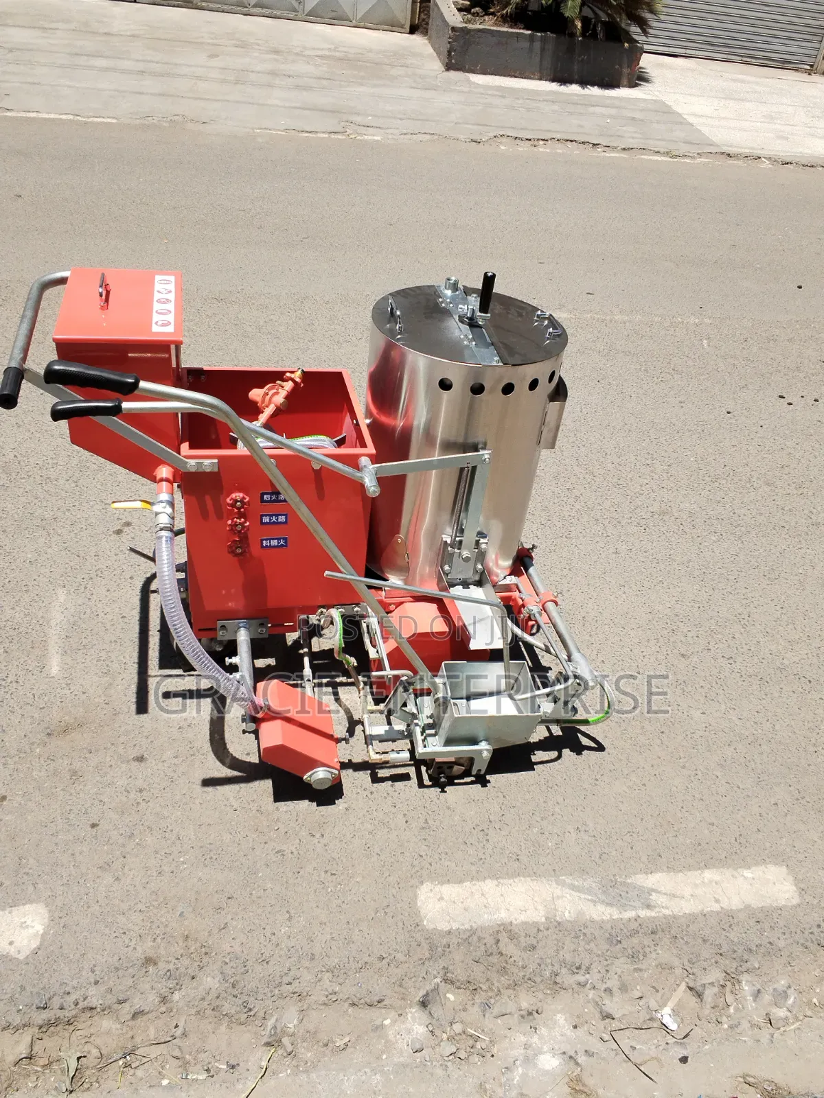 Commercial Road Marking Machine With Melting Kettle