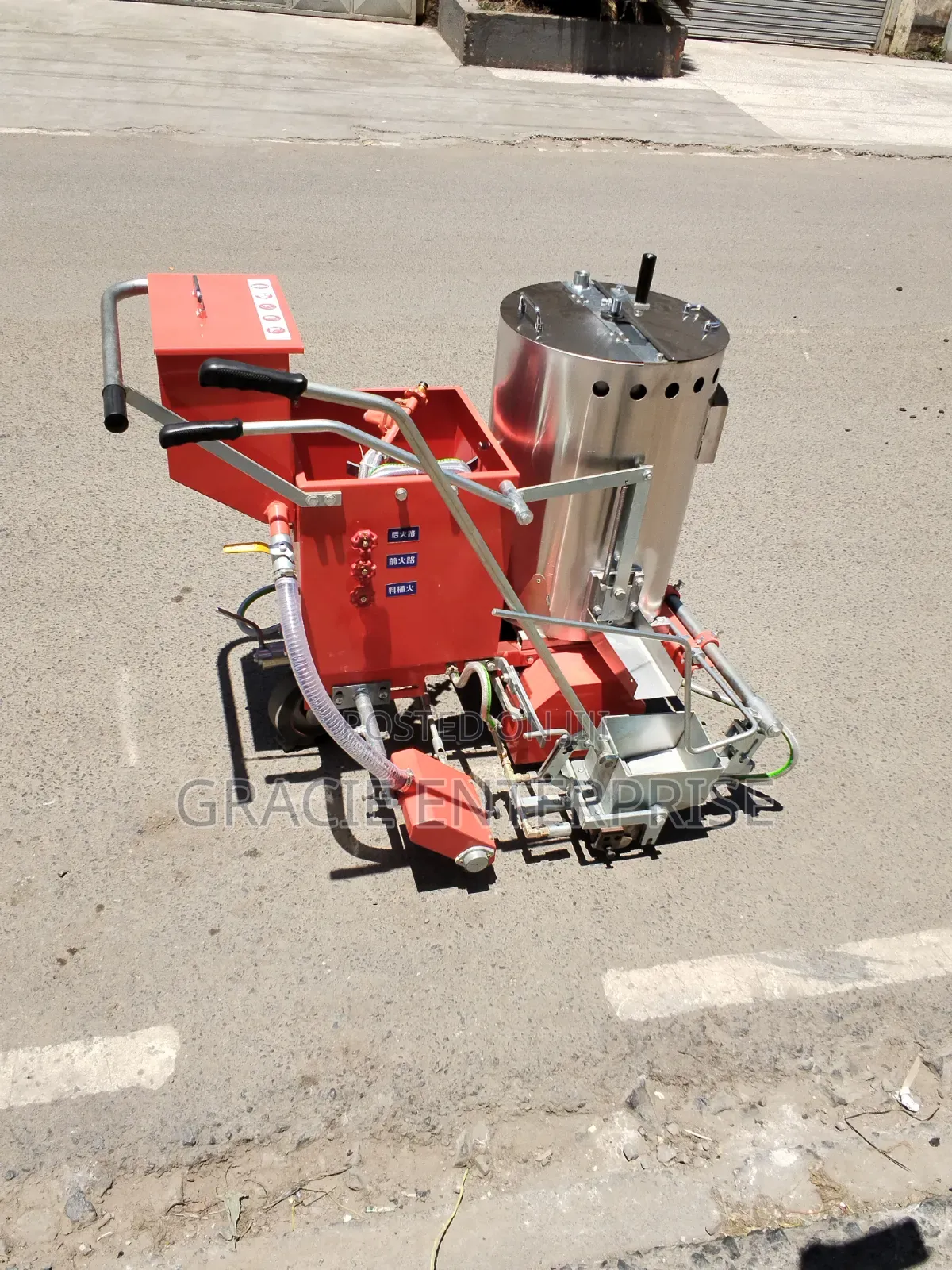 Commercial Road Marking Machine With Melting Kettle