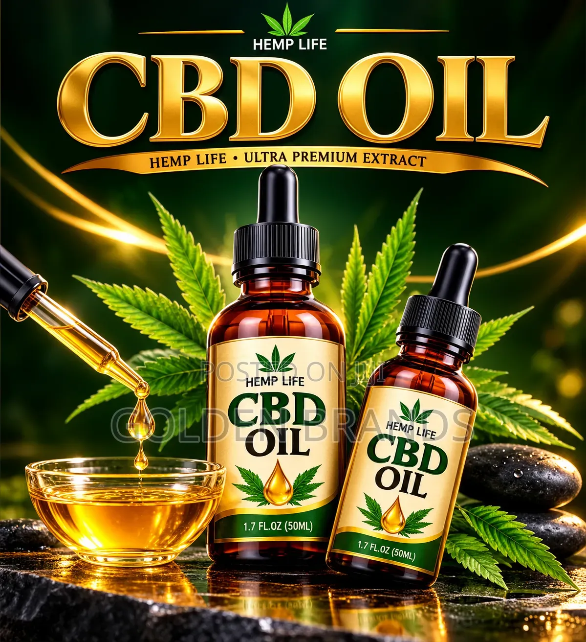 Ultra Strong CBD Oil 12,000mg – 50ml Premium Hemp Extract