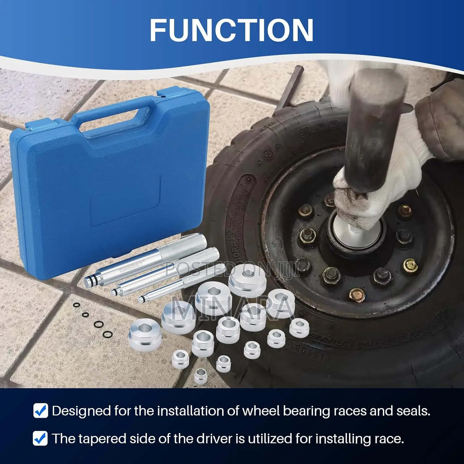 17 Pcs, Bearing Race & Seal Bush Driver Set, Small Bearings