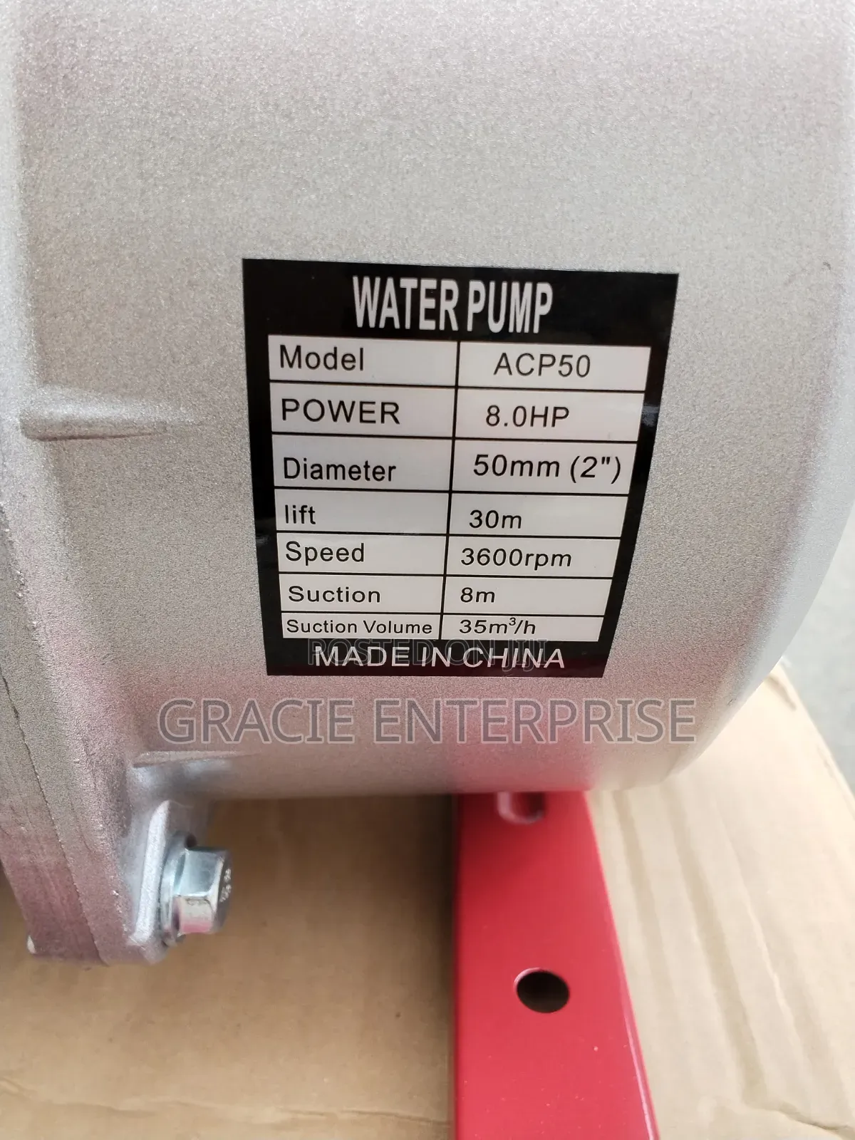 Aico Gasoline Water Pump, Waterpump 2"