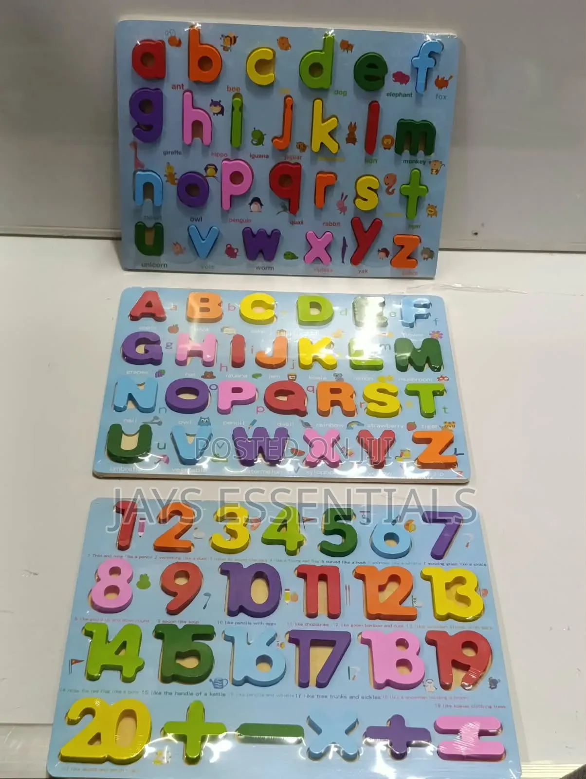 Wooden Alphabet & Number Puzzles