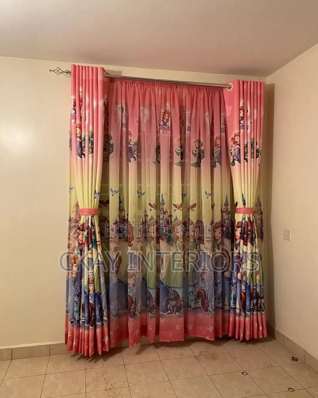 Turn Your Kids Bedrooms Into a Small Haven With Cartoon Themed Curtain