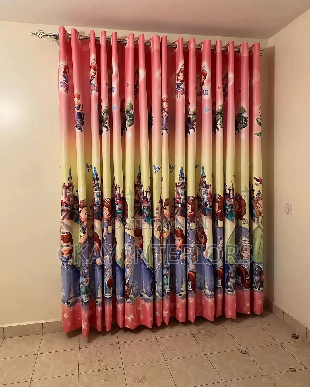 Turn Your Kids Bedrooms Into a Small Haven With Cartoon Themed Curtain