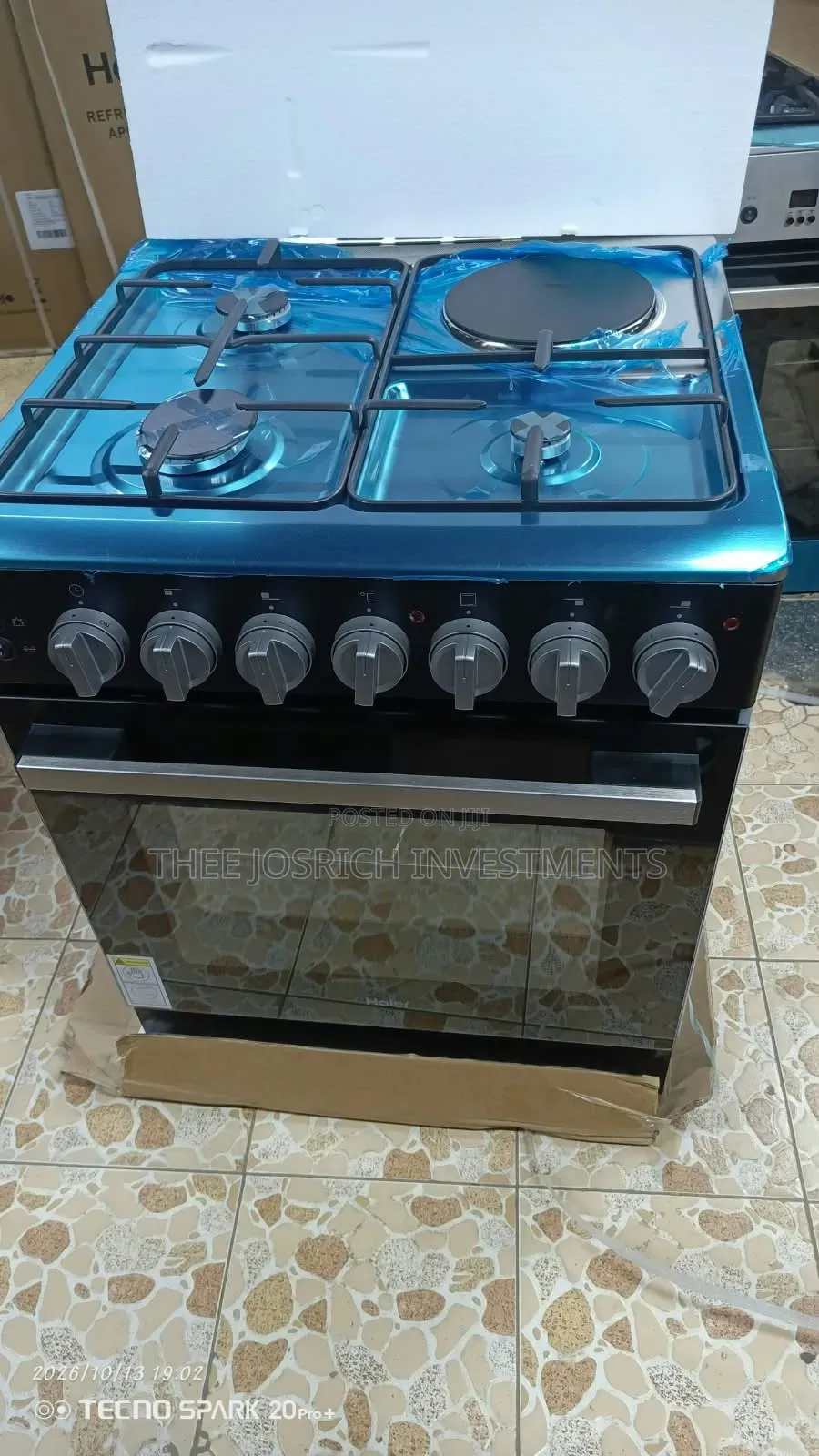 Haier 3+1 Standing Cooker With Electric Oven, Gas Sensors Rotisserie