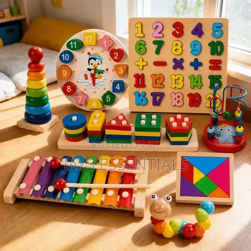 8 in 1 Montessori Wooden Educational Toy Set