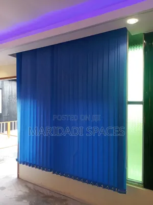 Blue Plain Vertical Blinds Vertical Blinds for Your Offices and Homes