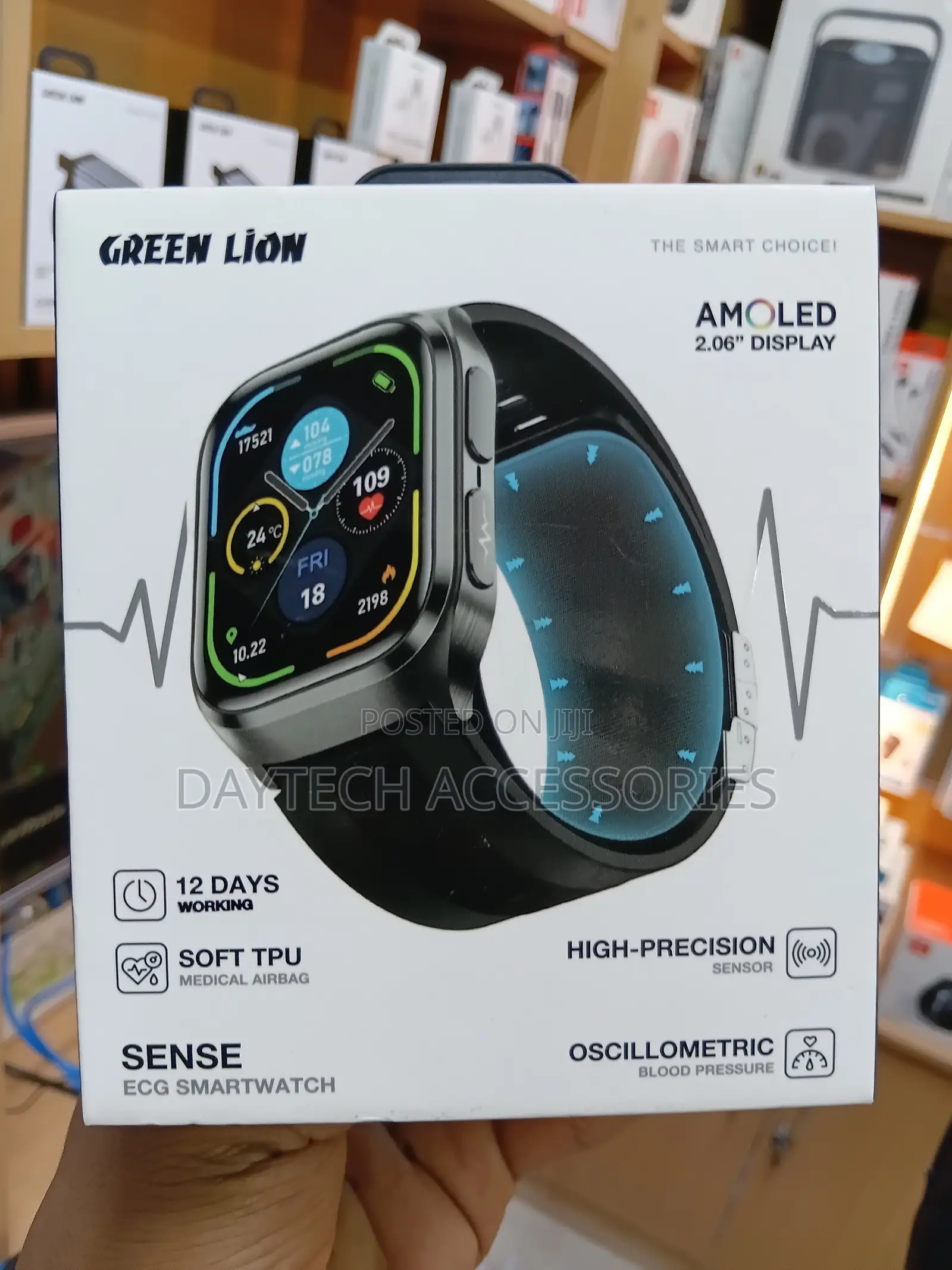 Green Lion Sense ECG Smart Watch (Model GL-SWA65)