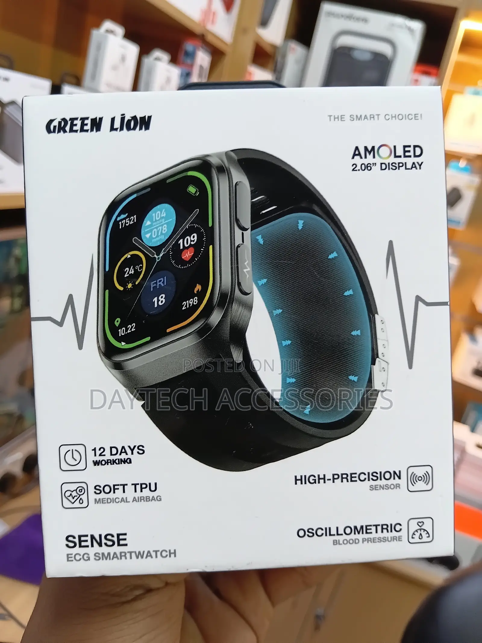 Green Lion Sense ECG 2.01 Inch TFT IPS Display Smart Watch