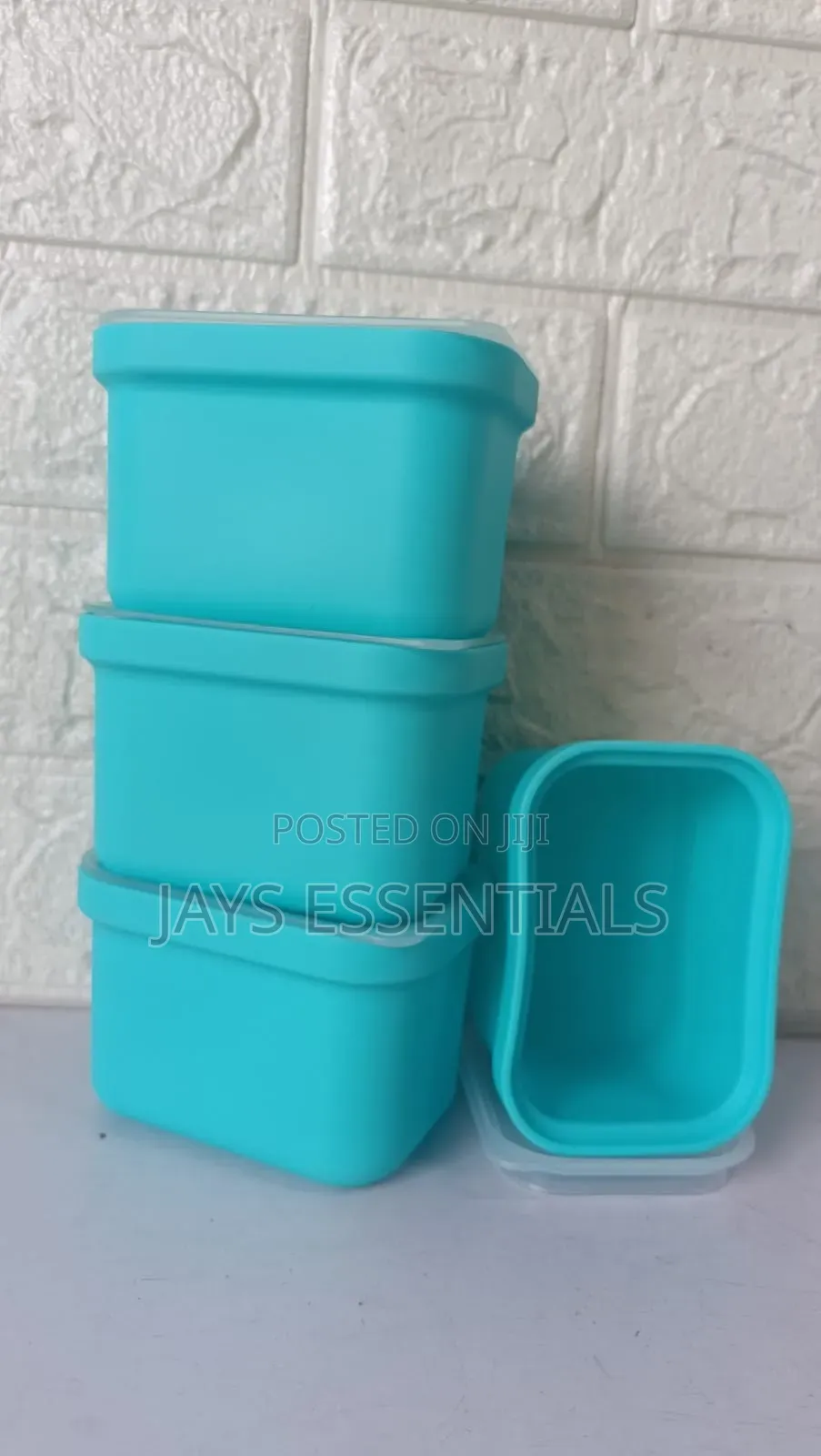 4pcs Silicone Food Storage Tubs : 250ml