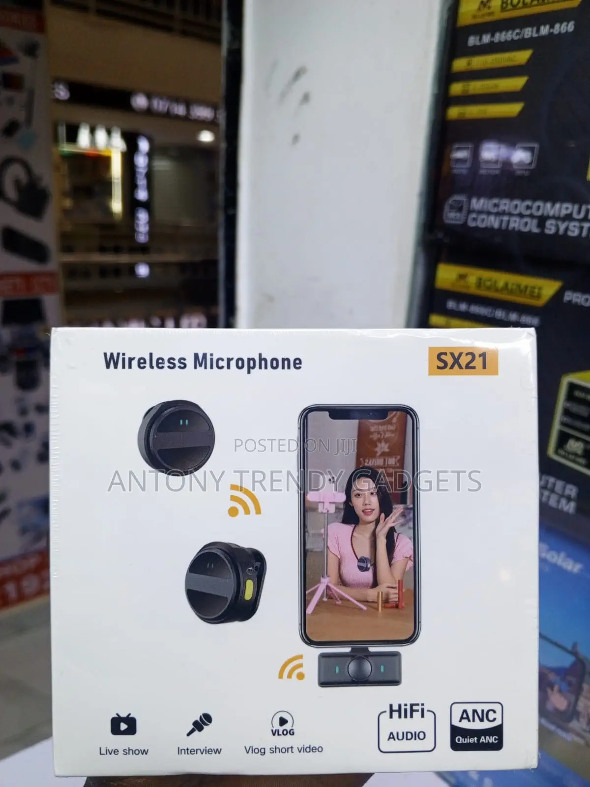 SX21 Wireless Microphone With ANC for Smartphones