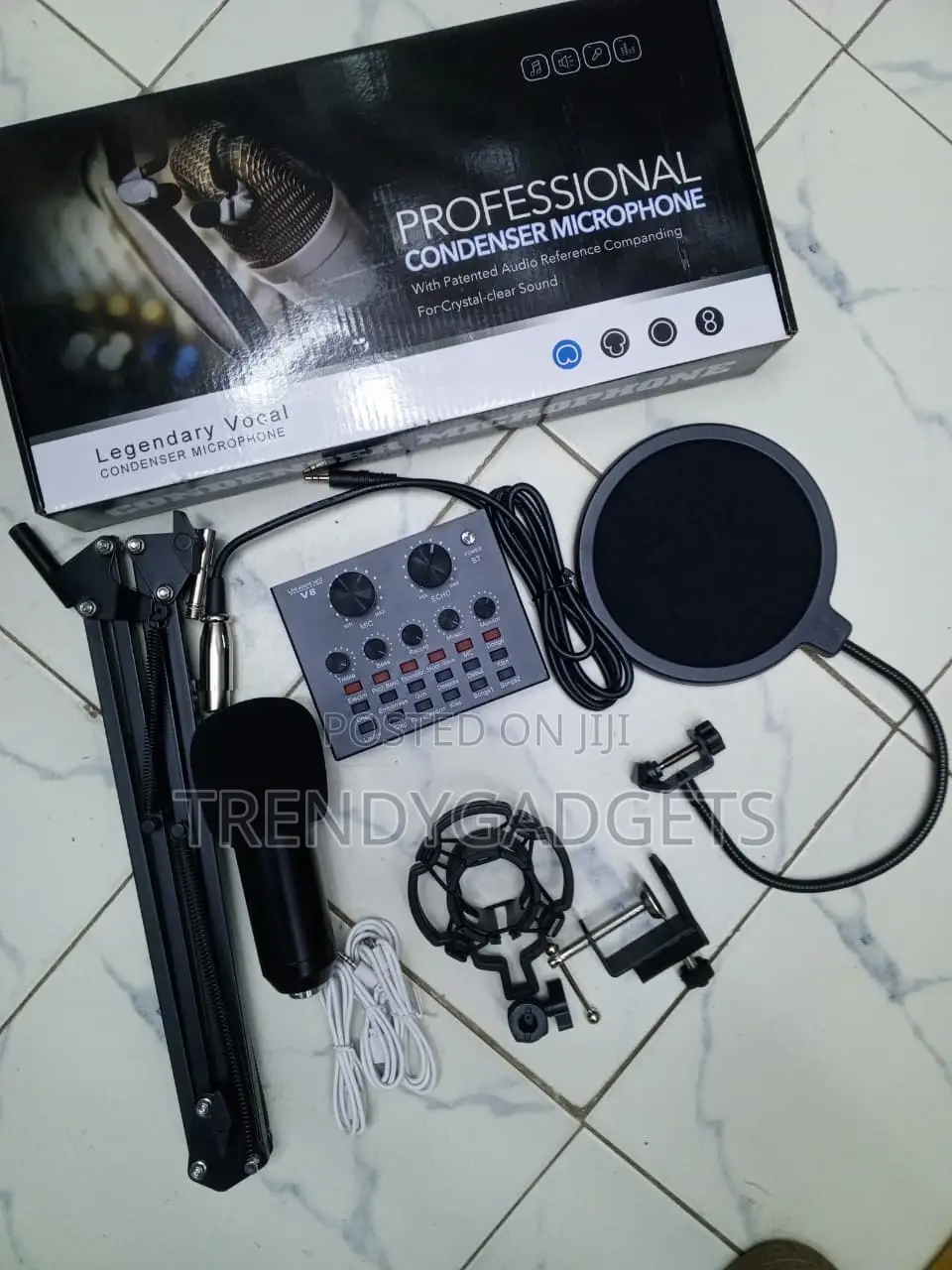 BM800 Condenser Microphone Kit With V8 Sound Card