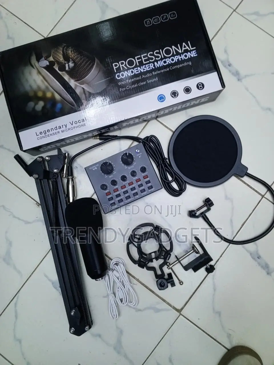 BM800 Vocal Microphone Bundle With V8 Live Sound Card