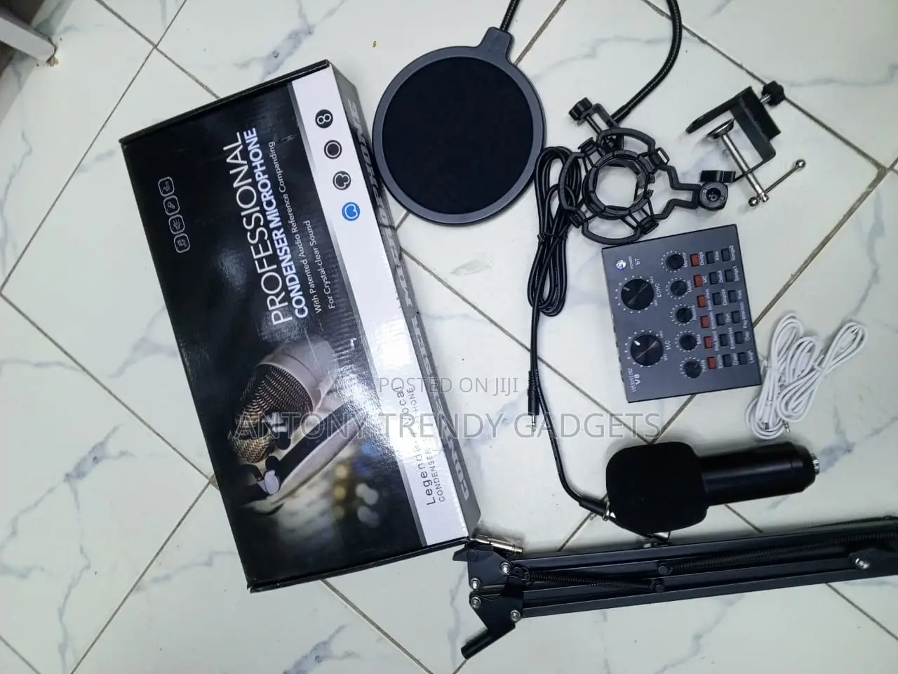 BM800 Podcast Mic Bundle With V8 Audio Interface