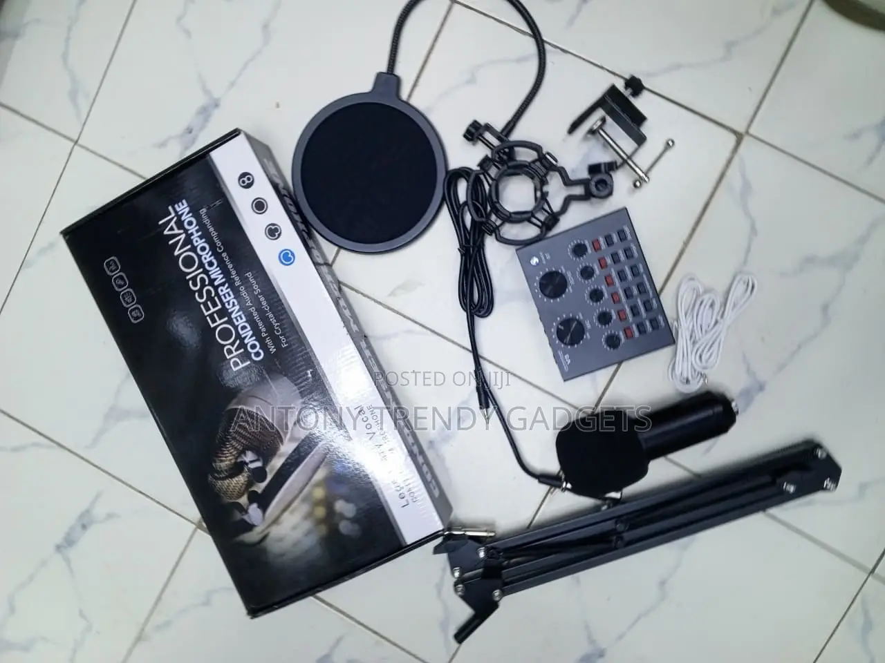 BM800 Streaming Microphone Set With Shock Mount and Pop Filter
