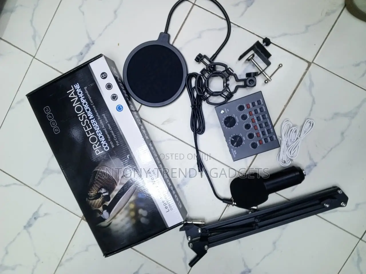 BM800 Streaming Microphone Set With Shock Mount and Pop Filter