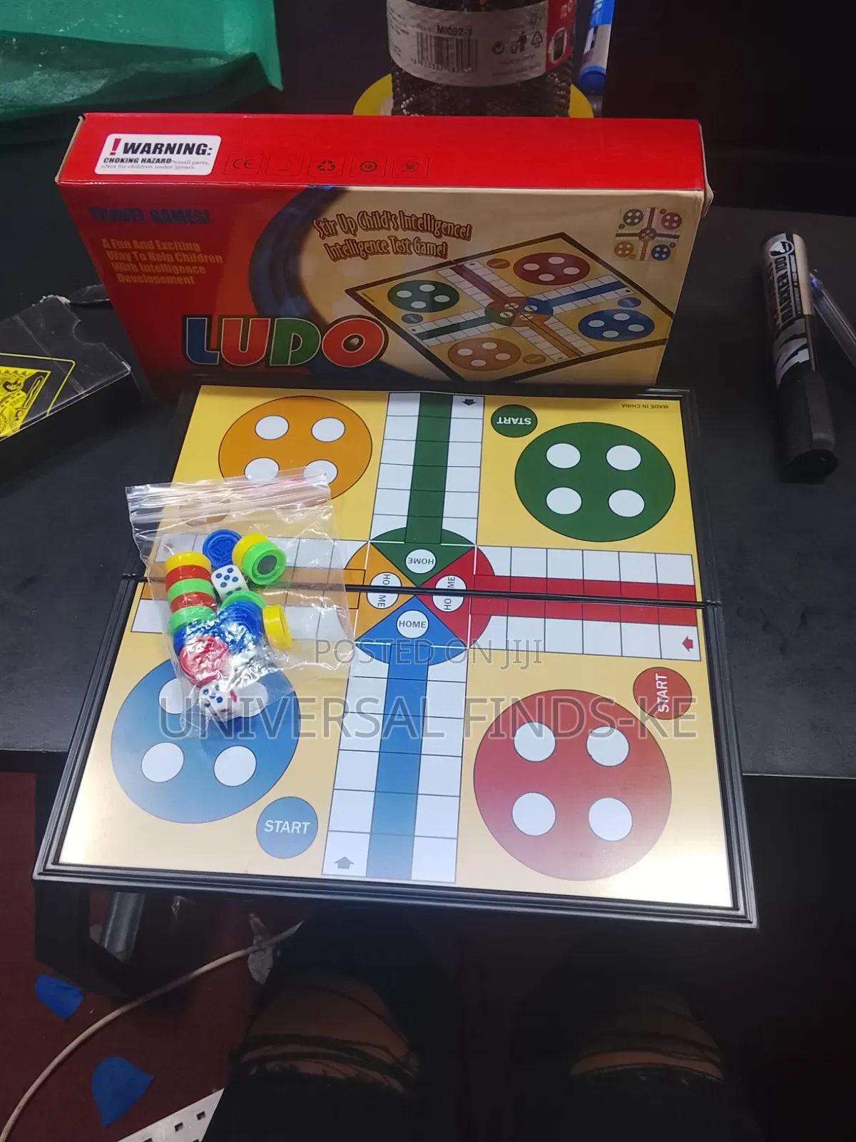 Ludo Board Game Set for Kids and Adults Family Indoor Entertainment