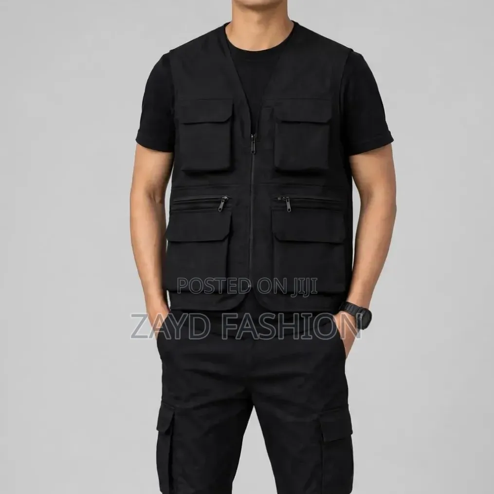 Black Tactical Half Jacket