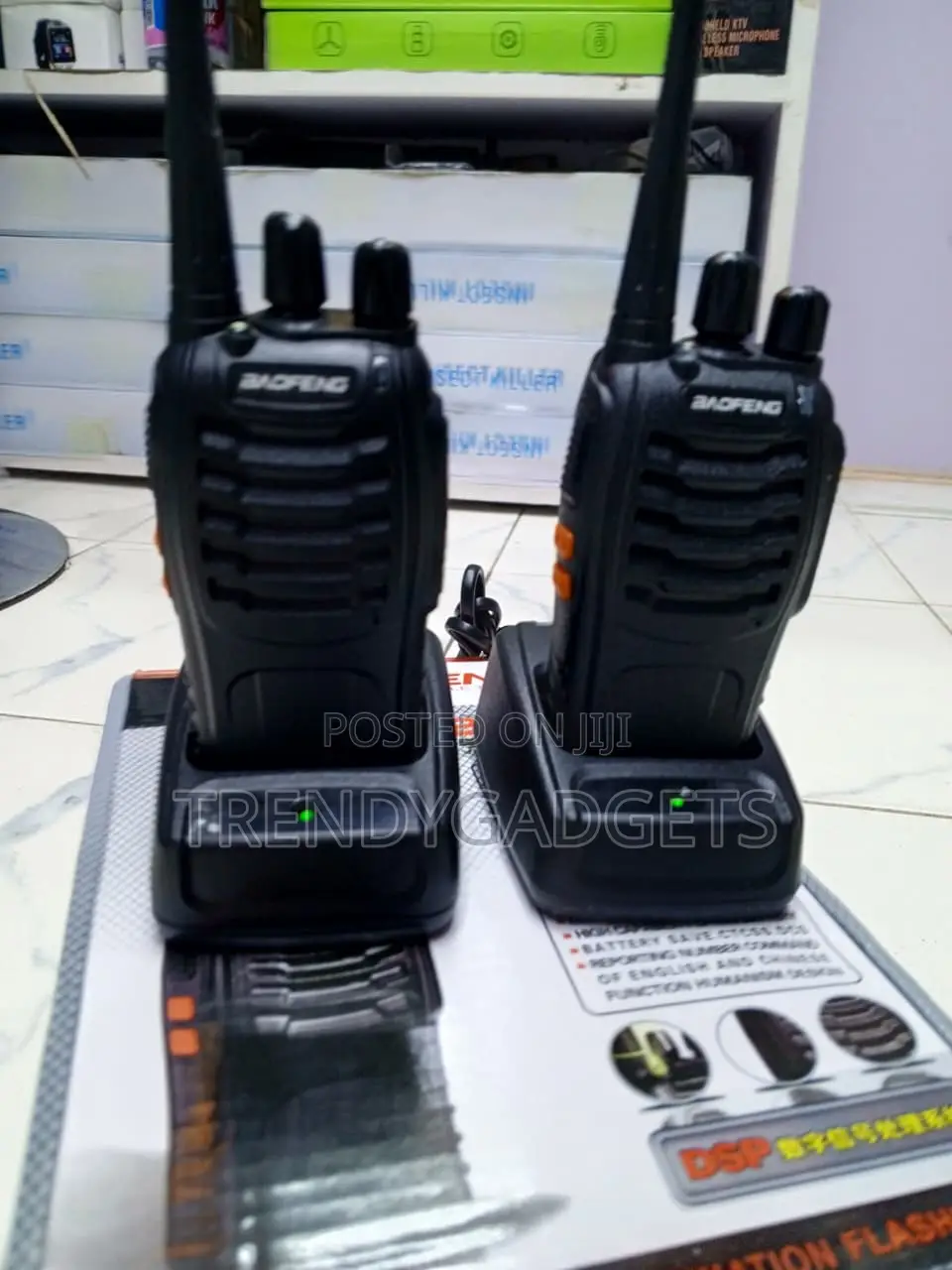 Baofeng BF-888S Walkie Talkies 2-Way Radio Pair With Chargers
