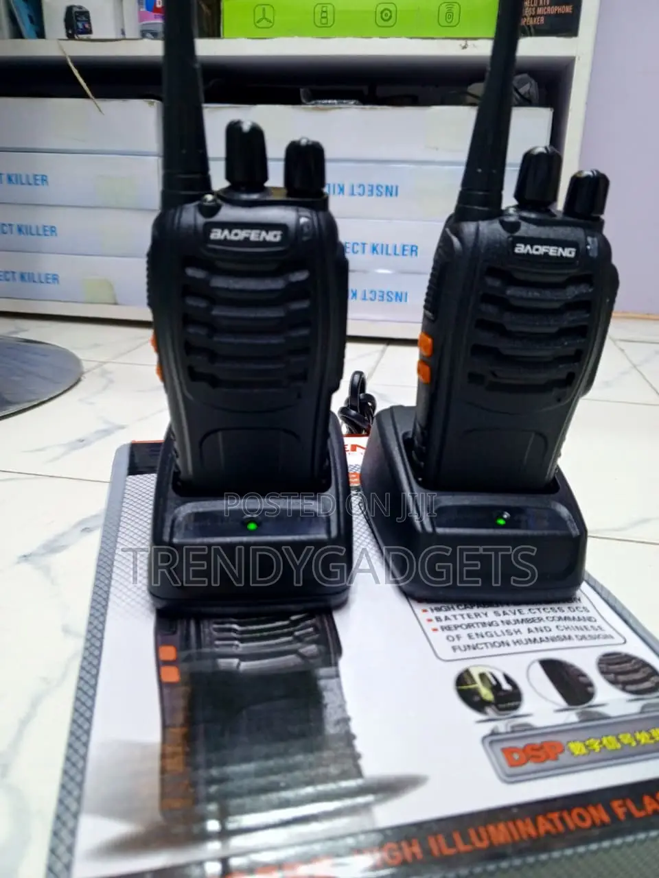 Baofeng BF-888S Walkie Talkies 2-Way Radio Pair With Chargers