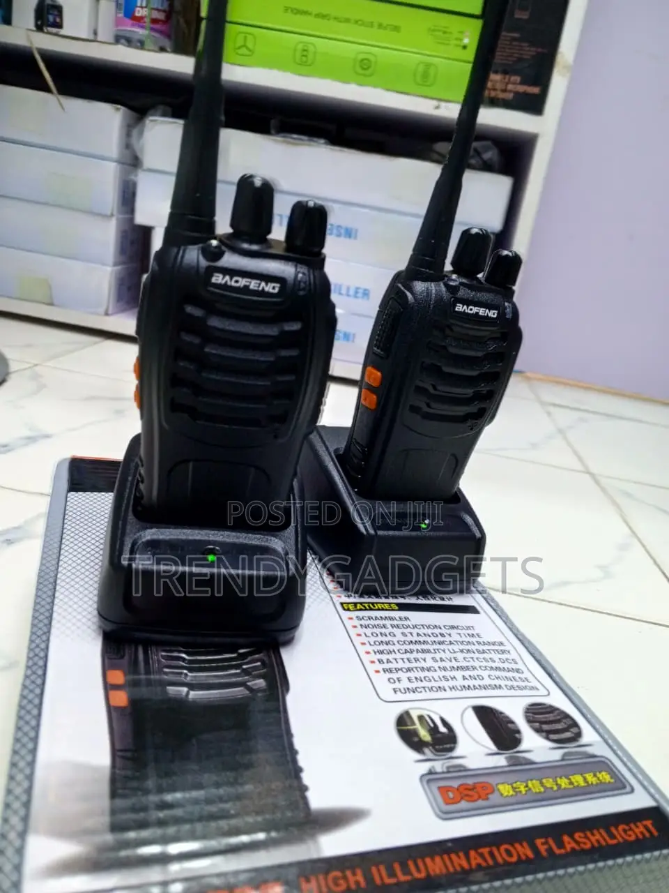 Baofeng BF-888S UHF Two-Way Radios With 1500mAh Batteries