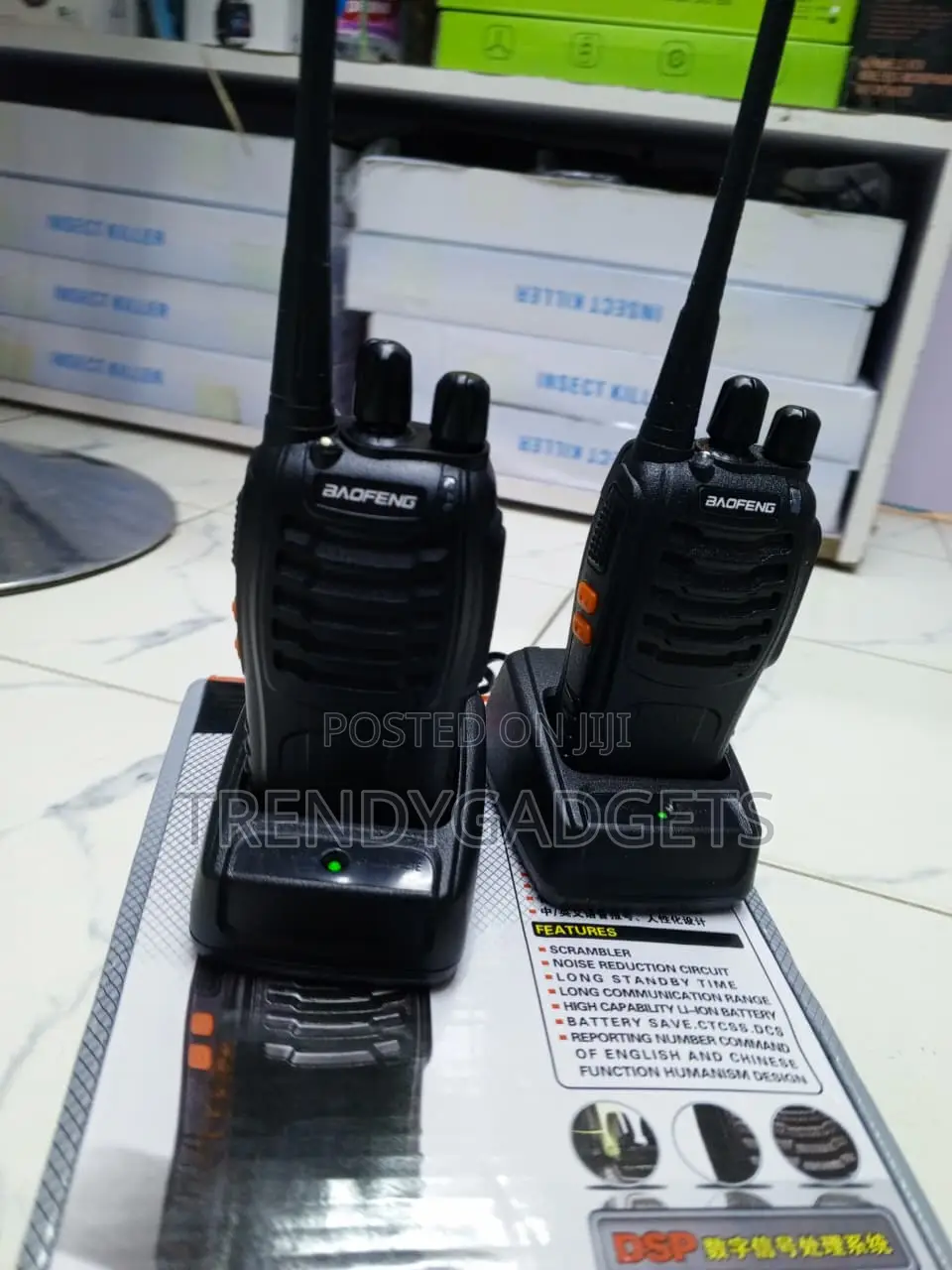 BF-888S Professional Walkie Talkie Set With Earpieces