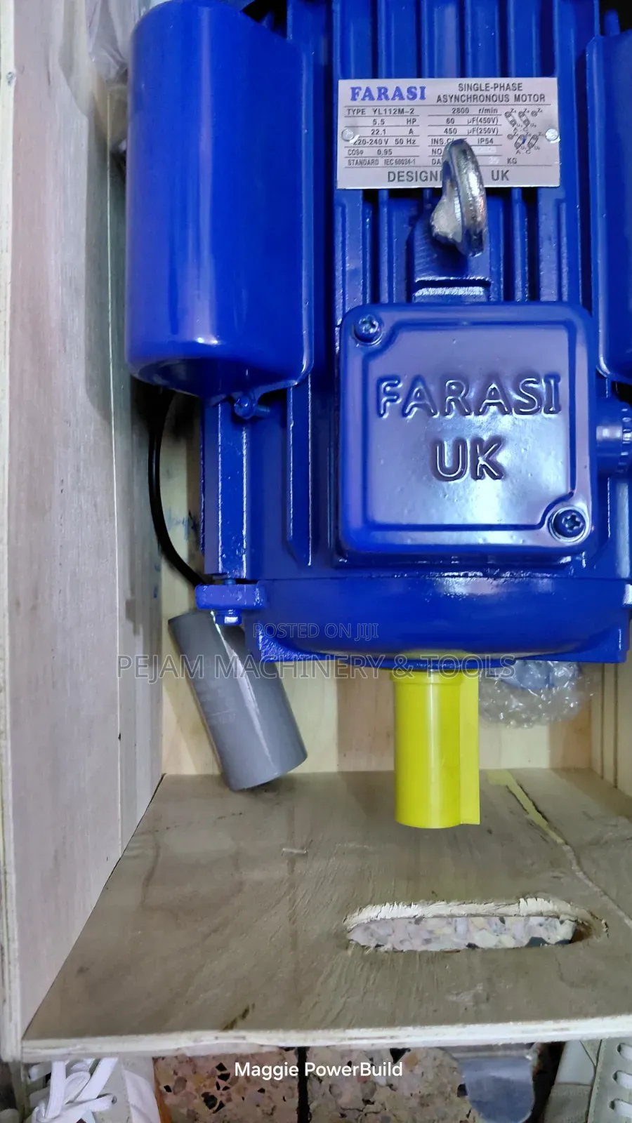Farasi UK 5.5hp Single Phase 2800rpm Electric Motor With Copper Coil
