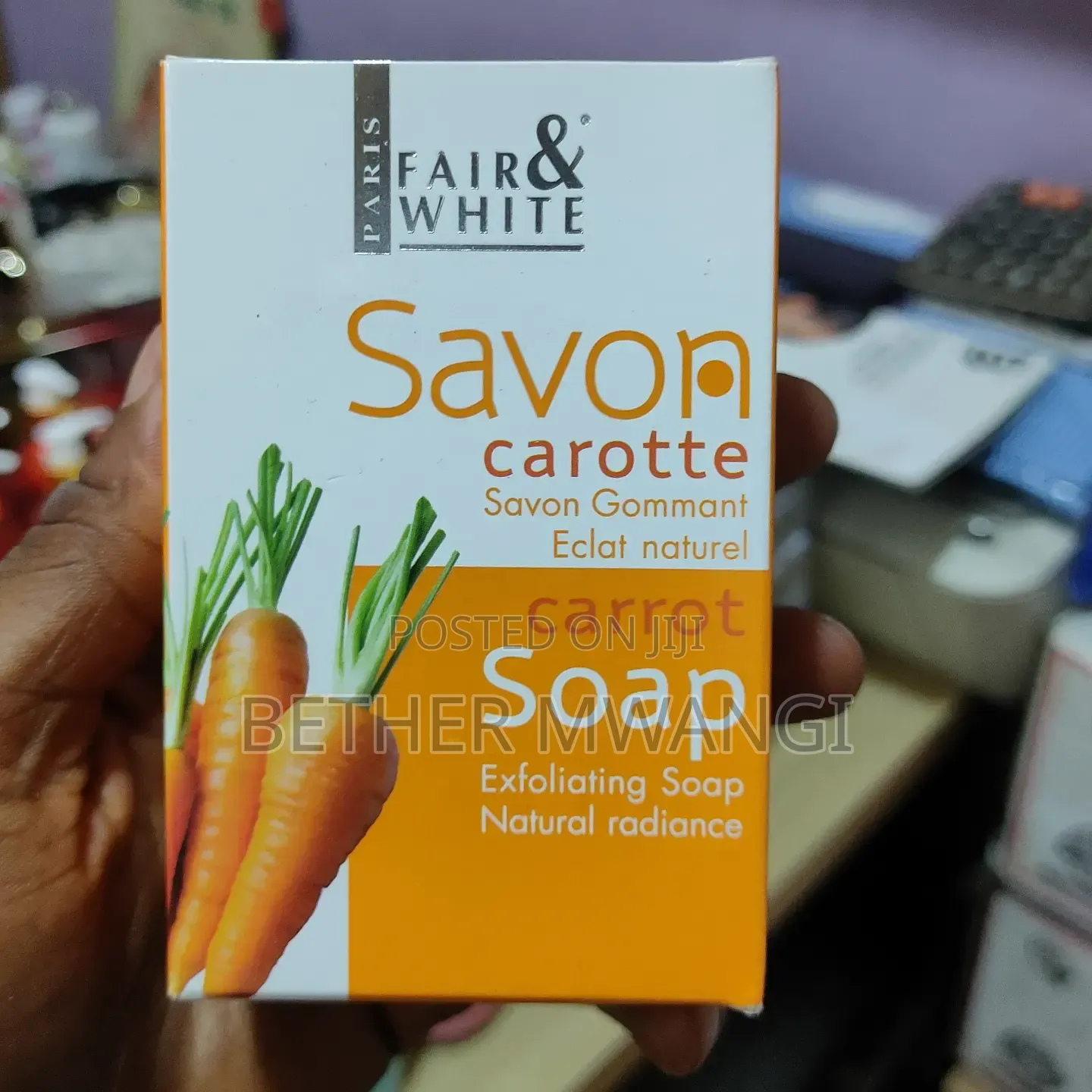 Original Fair & White Carrot Exfoliating Soap in Kenya