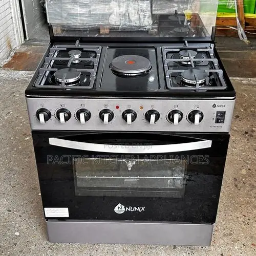 60*80 Nunix 4gas +1 Electric Standing Cooker With Electric Oven