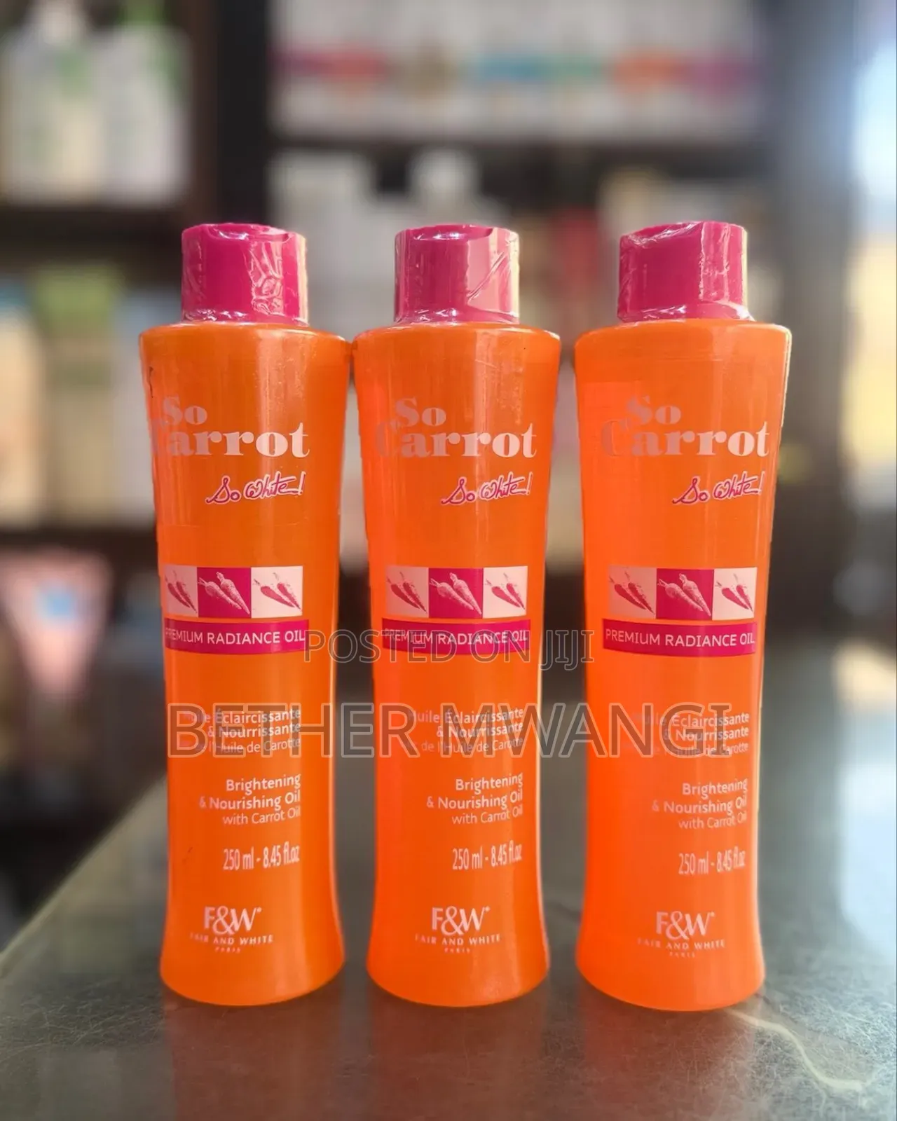Fair & White So Carrot Premium Radiance Oil in Kenya