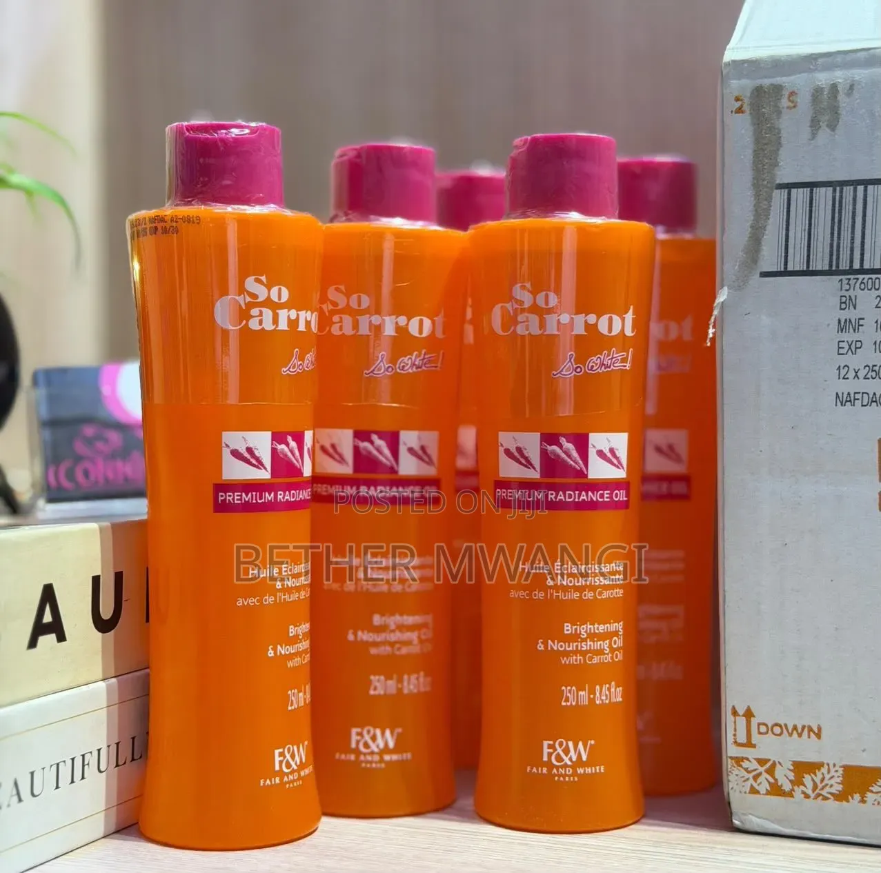 Fair & White So Carrot Premium Radiance Oil in Kenya