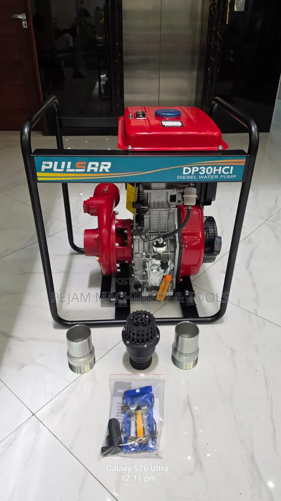 3" Pulsar DP30HCi Diesel High-Pressure Water Pump 95m 16hp 42m3/H