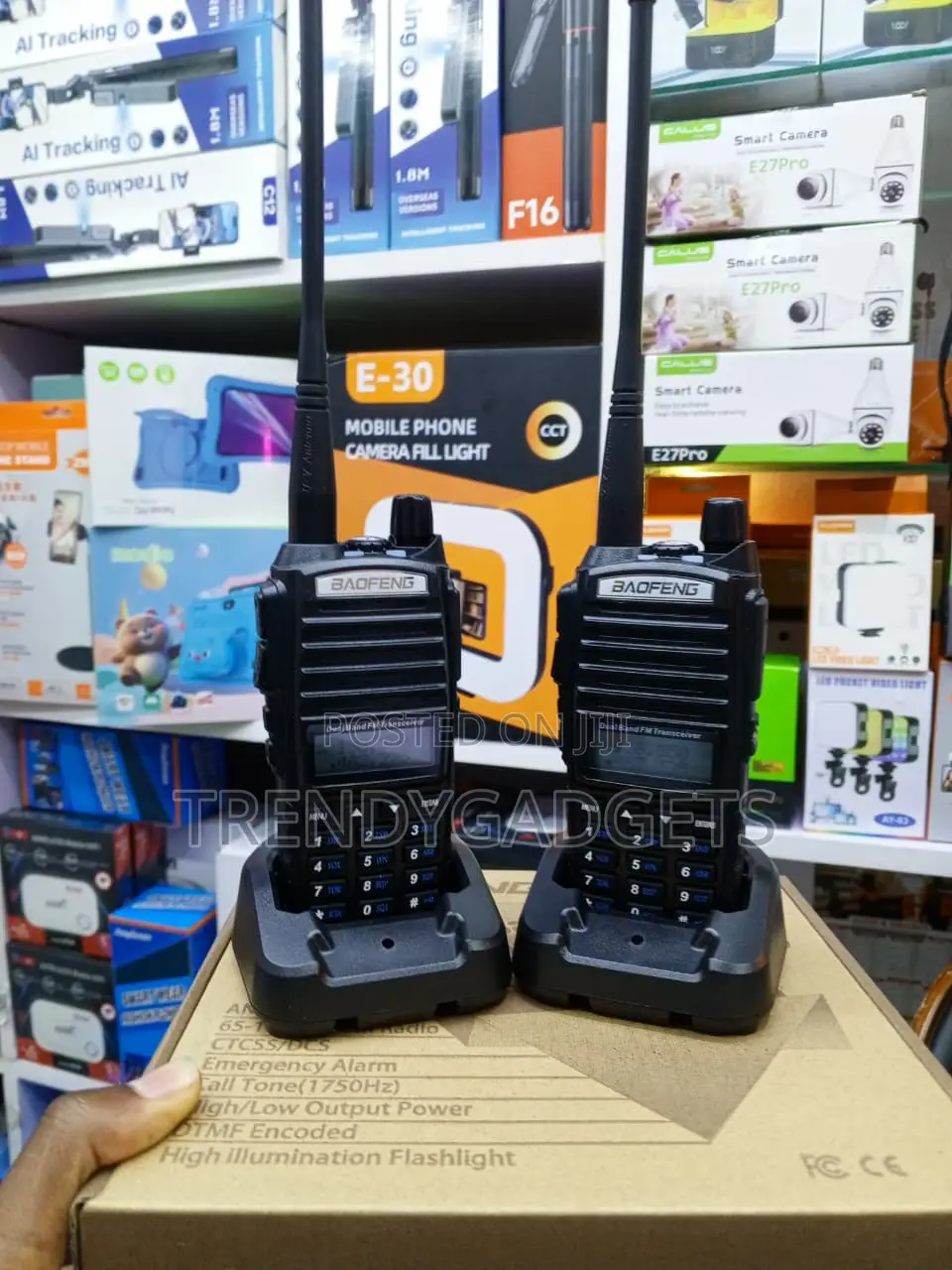 UV-82 Dual Frequency Walkie Talkie for Security and Outdoor Use