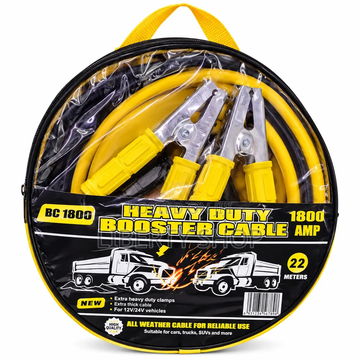 Heavy Duty Car Jumper Cables – Battery Booster Cables With Insulated C